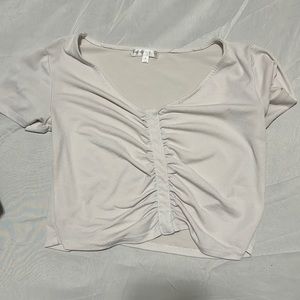 White mid drift shirt